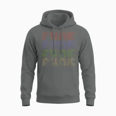 Funk Music Retro Unisex Hoodie - Graphite Heather