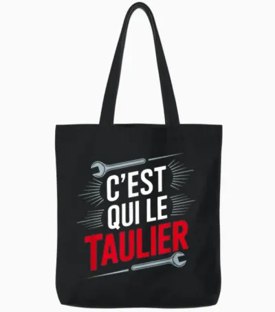 Who Is the Taulier, Who Is the Boss, Who Is the Chef T-Shirt, Black, S Tote Bags - Black
