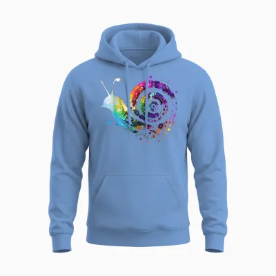 Schnecke Schnecken Lieblingstier Tier Lahme Schnecke Unisex Hoodie - Carolina Blue