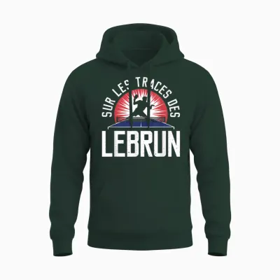 In the Footsteps of Lebrun Gift Table Tennis Ping-Pong Unisex Hoodie - Forest