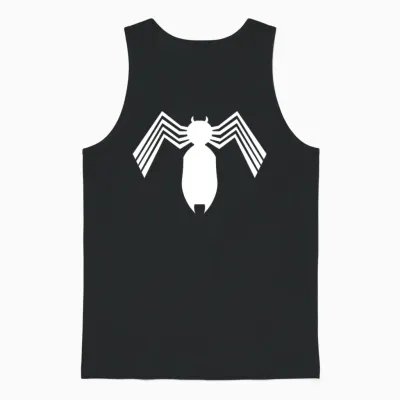 Marvel Spider-Man Venom Symbiote Long Sleeve Logo, Black, S Unisex Tank Top - Black