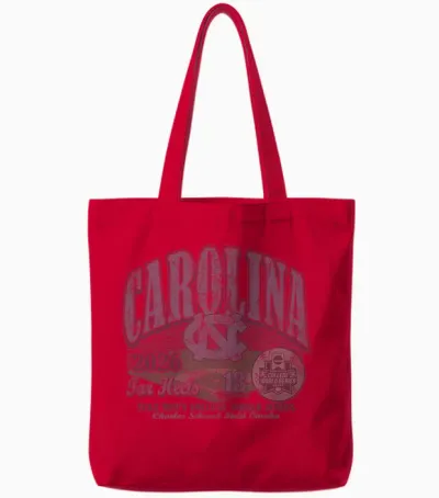 North Carolina Tar Heels College World Series 2026 Baseball Tote Bags - Red