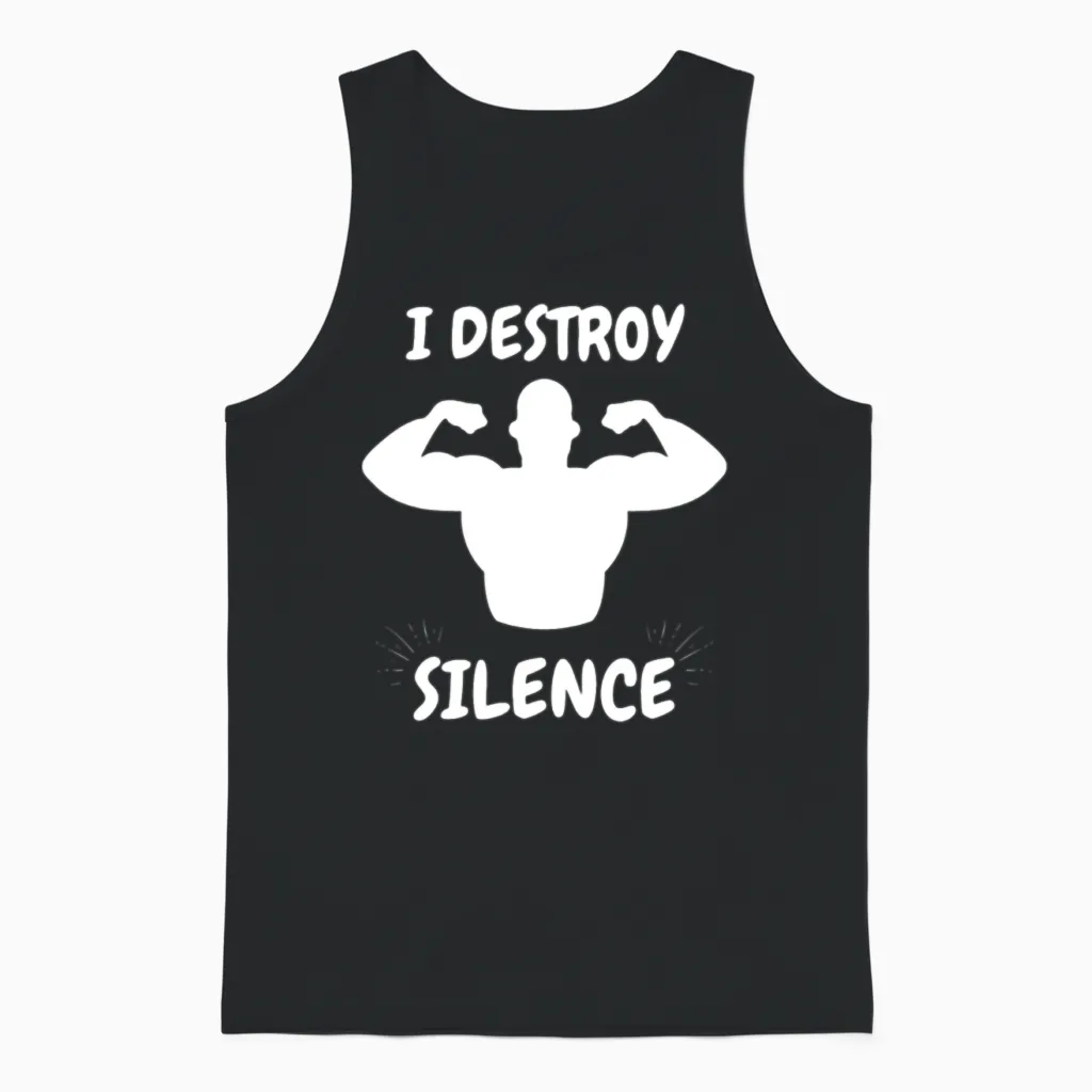 Funny Gym & Lifting Unisex Tank Top in Black