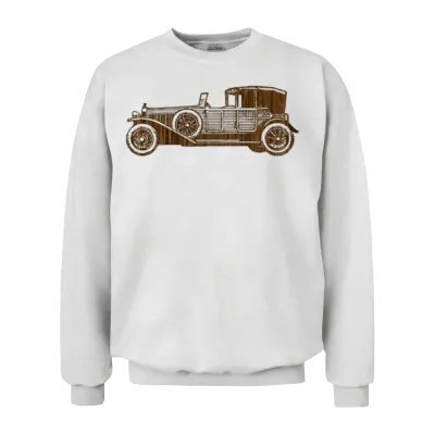 Retro Car Unisex Sweatshirt - White