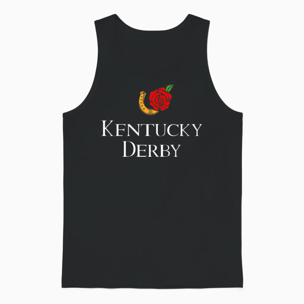 Kentucky Derby Unisex Tank Top in Black