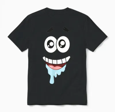 Mademark X Spongebob Squarepants - Patrick Star - Droolin' Unisex T-Shirt - Black
