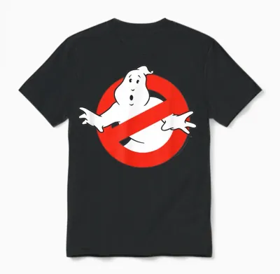 Ghostbusters Original No Ghost Logo Funny Retro Movie Unisex T-Shirt - Black