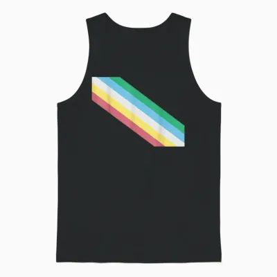 Disability Pride Flag, Disabilities Month, Disability Unisex Tank Top - Black