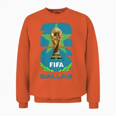 Kids Fifa World Cup26 Dallas Trophy Color Unisex Sweatshirt - Orange
