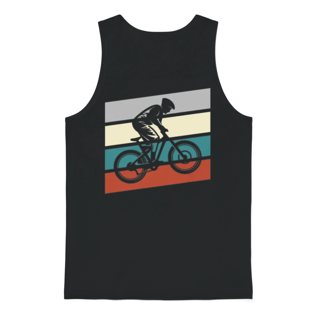 Mountainbike Retro Unisex Tank Top - Black