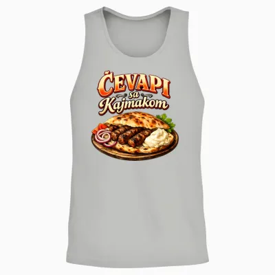 Lustiges Cevapcici Motiv - Balkan Food Grillen Spruch Unisex Tank Top - Ash
