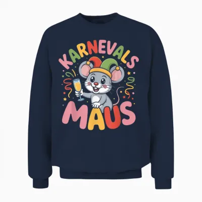 Carnival Mouse Carnival Cologne for Cologne Alaaf Carnival Mouse Unisex Sweatshirt - Navy