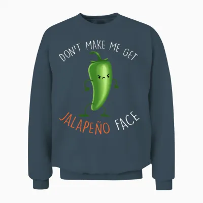 Jalapeno Face Unisex Sweatshirt - Dark Heather
