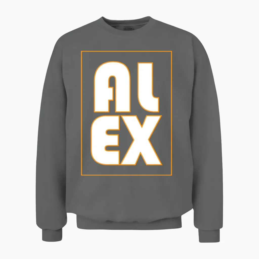 Alex Retro Unisex Sweatshirt in Graphite Heather