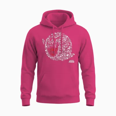 Nintendo Super Mario Iconic Boo Portrait Graphic Unisex Hoodie - Heliconia