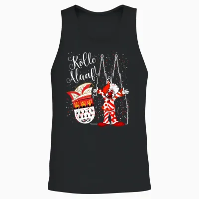 Cologne Cathedral Clown Cologne Alaaf Confetti Carnival Fashion Parade Unisex Tank Top - Black