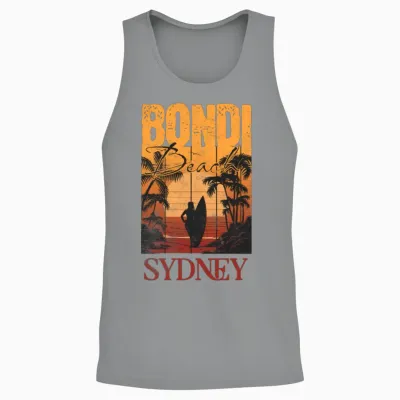 Bondi Beach Unisex Tank Top - Sport Grey