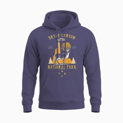 Bryce Canyon Utah National Park Unisex Hoodie - Heather Sport Dark Navy