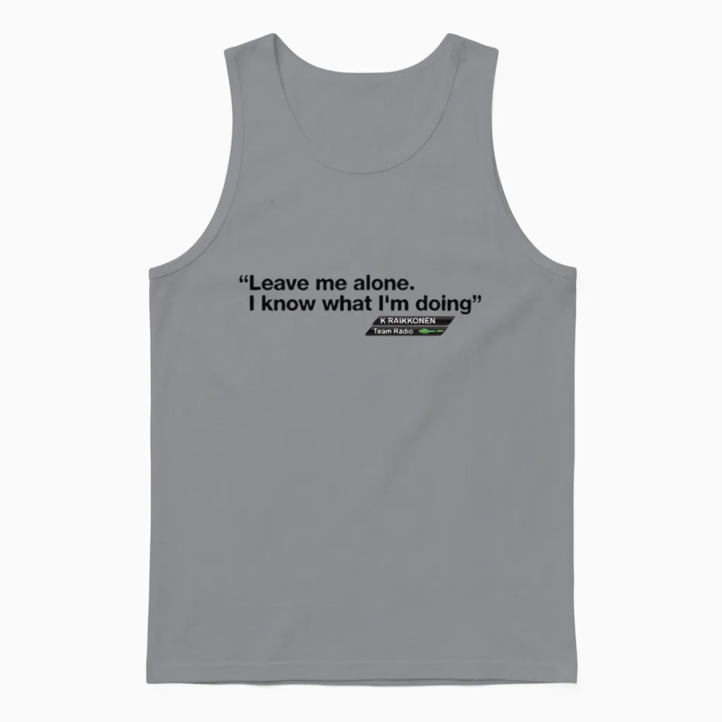 Kimi Raikkonen Unisex Tank Top in Sport Grey