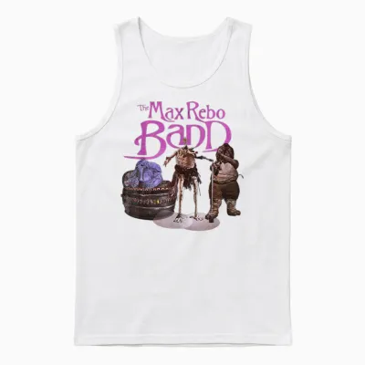 Star Wars the Max Rebo Band Vintage 70s Epic Rock Unisex Tank Top - White
