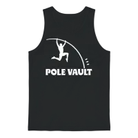 Pole Vault Unisex Tank Top - Black – 1
