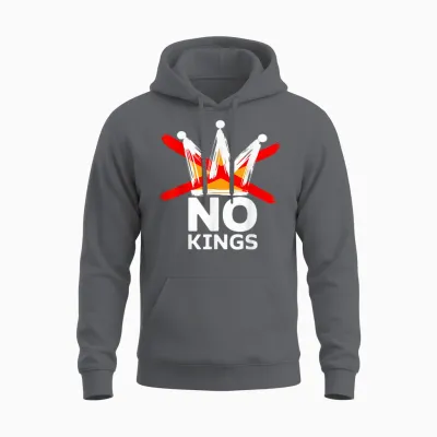 No Kings October 18 No Kings Day Unisex Hoodie - Charcoal