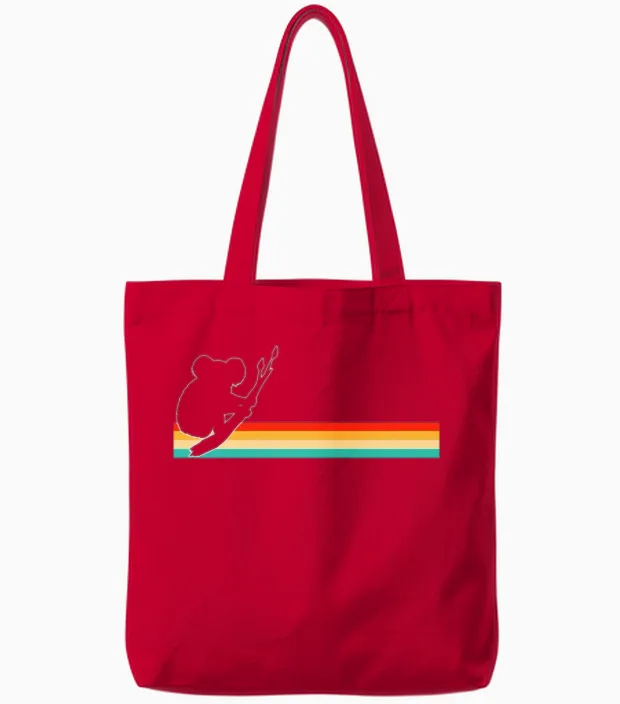 Koala Retro Tote Bags in Red
