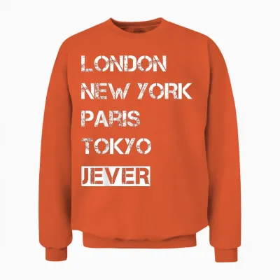 Meine Heimat Jever! Geburtsort & Heimatliebe Jever Unisex Sweatshirt - Orange