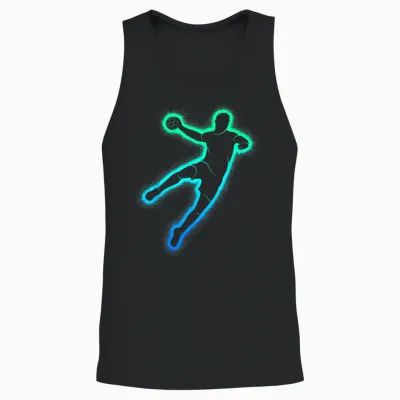Handball Player Handballer Children's Men's Boys Handball T-Shirt, Black Unisex Tank Top - Black