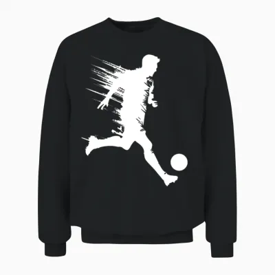 Soccer Player Unisex Sweatshirt - Black