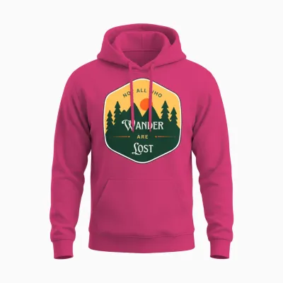 Retro Motivational Travel Adventure Unisex Hoodie - Heliconia