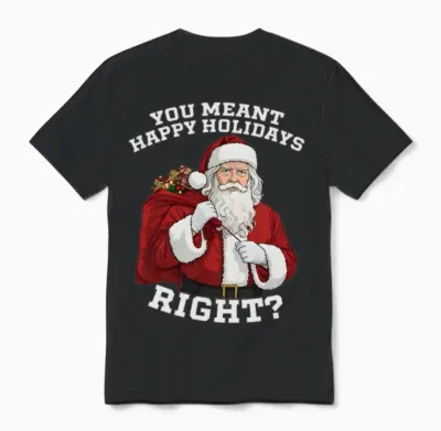You Meant Happy Holidays- Right - Meme Unisex T-Shirt - Black