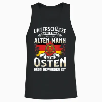 Ossi Gift Men Women East Germany Nva East Gdr Unisex Tank Top - Black