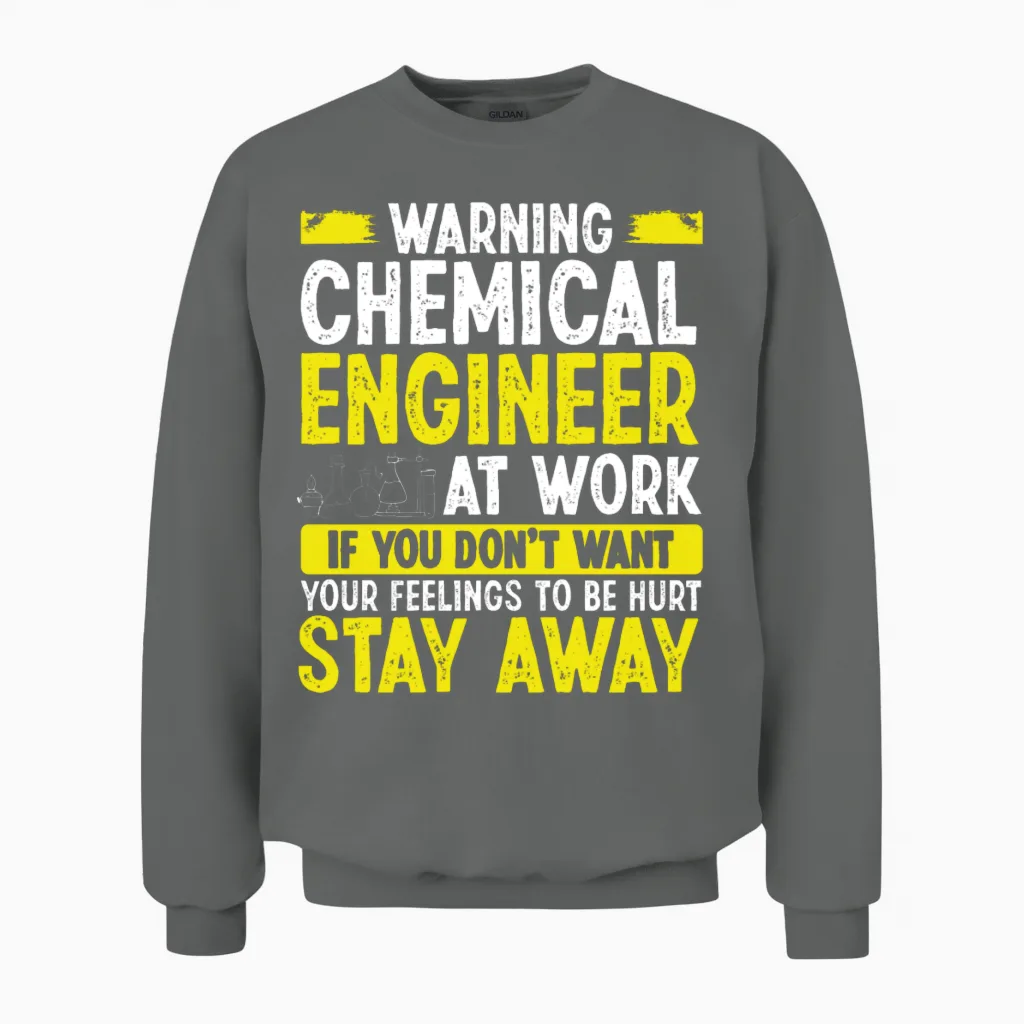 Funny Chemical Engineer Engineering Unisex Sweatshirt in Graphite Heather