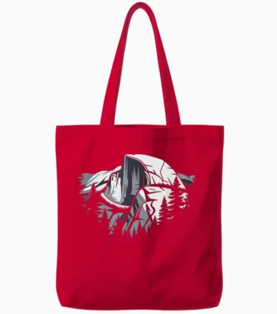 Altitude Du Half Dome Randonneur De Sommet Tote Bags - Red