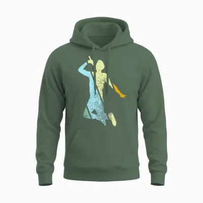 Singer Retro Unisex Hoodie - Military Green