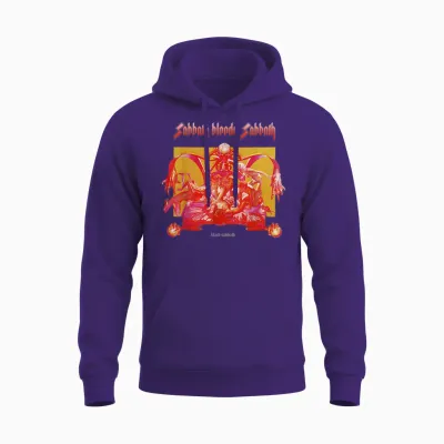 Black Sabbath Official Sabbath Bloody Sabbath Bright Unisex Hoodie - Purple