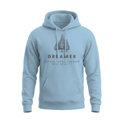 Hiking Dreamer Unisex Hoodie - Light Blue
