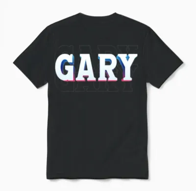 Retro - Gary Unisex T-Shirt - Black