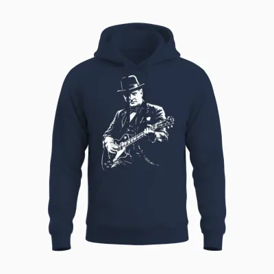 Winston Churchill Guitare Unisex Hoodie - Navy