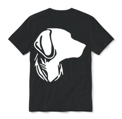 Dog Portrait for Proud Dog Owners Unisex T-Shirt - Black