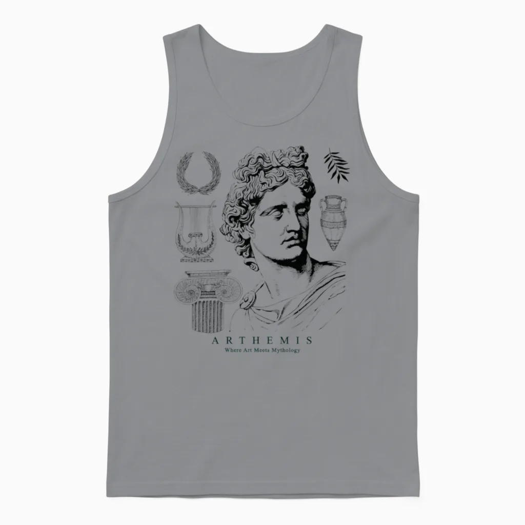 Greek Gods Aesthetic Art - Christian & Faith Unisex Tank Top in Sport Grey