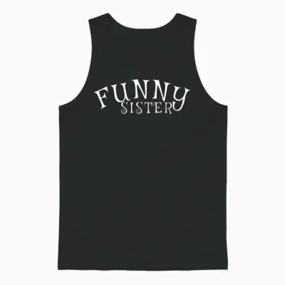 Funny Sister W Unisex Tank Top - Black