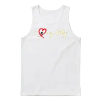 I Heart My Kitty Cat Lovers Unisex Tank Top - White – 1