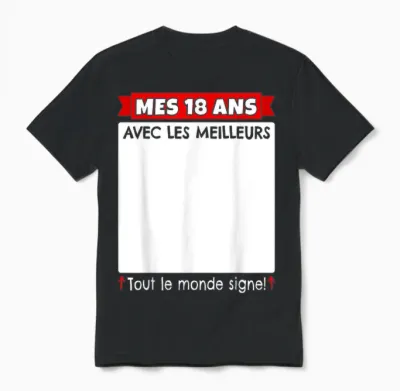 18 Years to Sign 18 Years Birthday Boy Girl Anniv 18 Unisex T-Shirt - Black