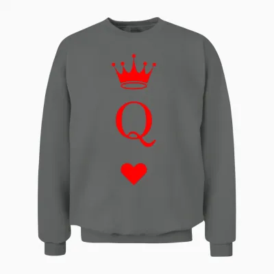 The Queen of Hearts Unisex Sweatshirt - Graphite Heather