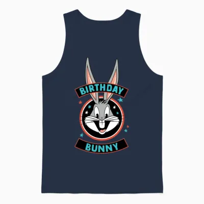 Looney Tunes Bugs Bunny Birthday Bunny Unisex Tank Top - Navy