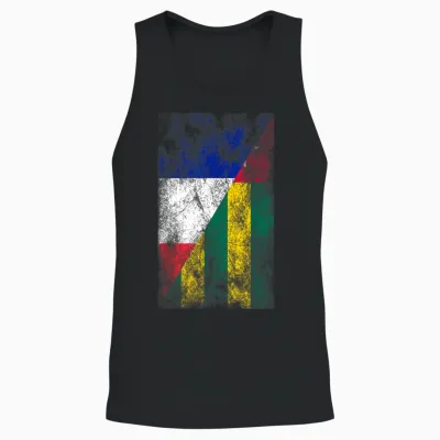 Flags France Togo - French Togolese T-Shirt, Black, S Unisex Tank Top - Black