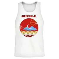 Classic Retro Sunset — Summer & Beach Unisex Tank Top - White – 2