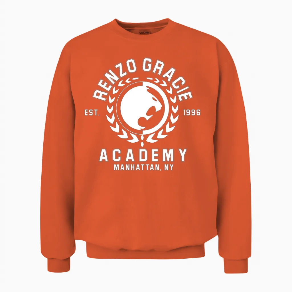 Renzo Gracie Jiu-Jitsu Unisex Sweatshirt in Orange